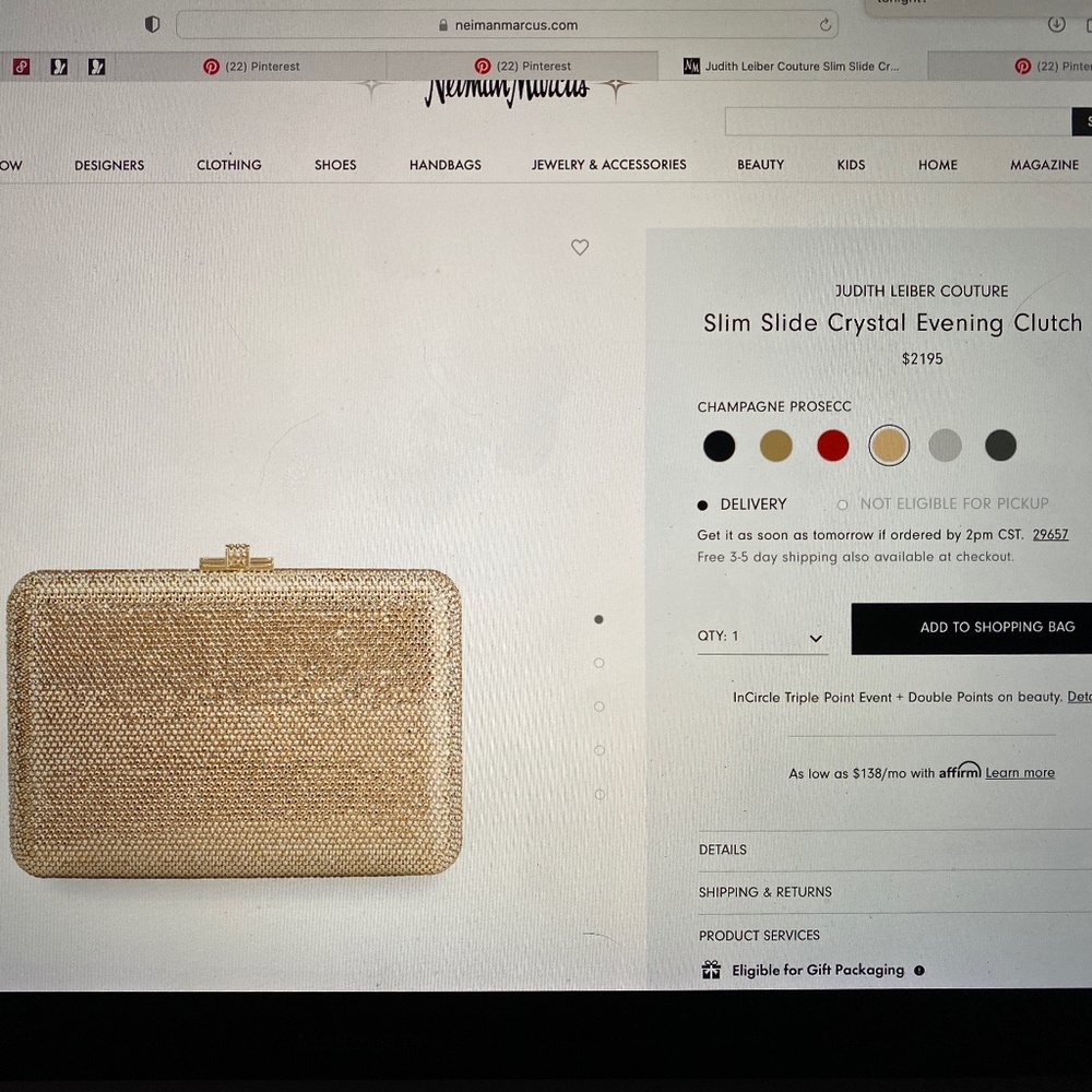 Judith Leiber Moss Green Couture Crystal Slide-Lock Bag NEW - Picture 16 of 16